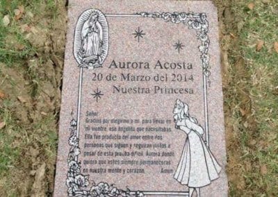 Baby / Infant Grave Markers - Acosta