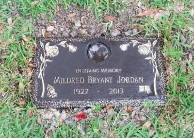 Bronze Grave Markers - Jordan, Mildred