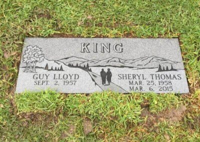 Companion Grave Markers - King