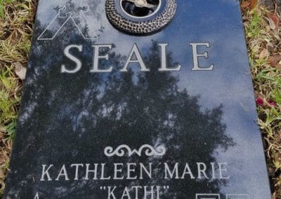 Double Deep Grave Markers / Granite Grave Markers - Seale