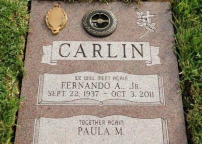 Double Deep Grave Markers / Granite Grave Markers - Carlin