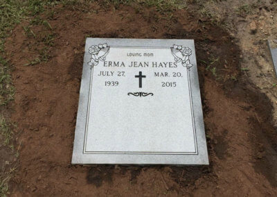 Double Deep Grave Markers / Granite Grave Markers - Hayes