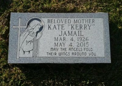 Flat Headstones or Single Grave Markers - Jamail, Kate