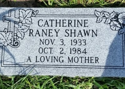 Flat Headstones or Single Grave Markers - Shawn, Catherine