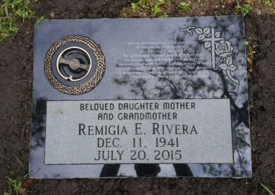 Flat Headstones or Single Grave Markers - Rivera, Remigia