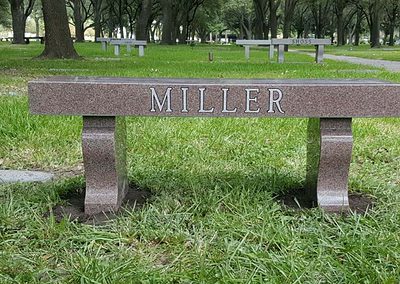Cemetery Benches - Miller