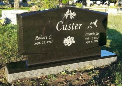 Contemporary Headstones and Monuments - Custer