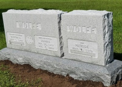 Contemporary Headstones and Monuments - Wolfe