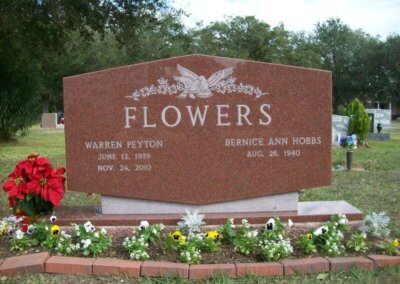 Contemporary Headstones and Monuments - Flowers