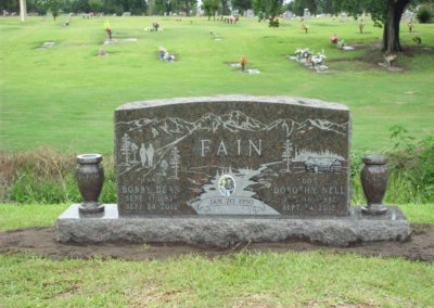Upright Monuments & Headstones - Fain