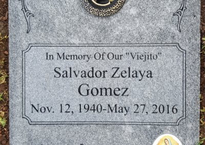 Flat Headstones or Single Grave Markers - Gomez, Salvador