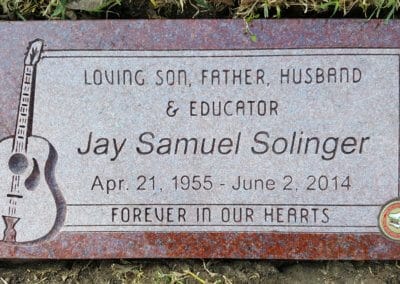 Flat Headstones or Single Grave Markers - Solinger