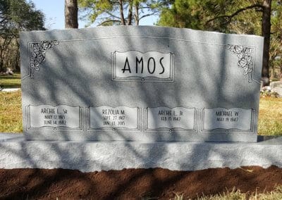 Upright Monuments & Headstones - Amos