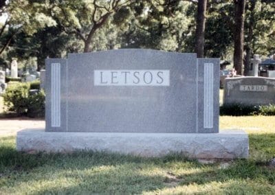 Upright Monuments & Headstones - Letsos