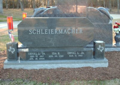 Upright Monuments & Headstones - Schleiemacher