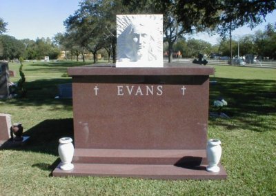 Mausoleum with Marble Statuary - Evans