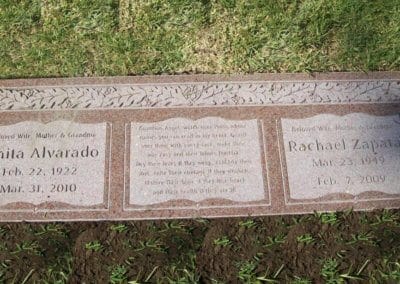 Companion Grave Markers - Alvarado-Zapata