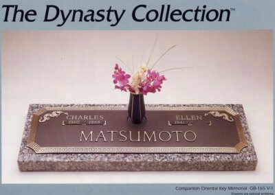 Bronze Grave Markers - Matsumoto