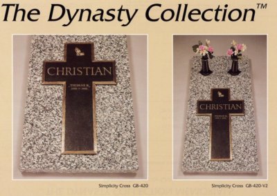 Bronze Grave Markers - Christian