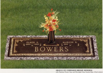 Bronze Grave Markers - Bowers