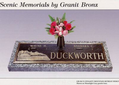 Bronze Grave Markers - Duckworth