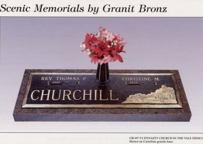 Bronze Grave Markers - Churchill