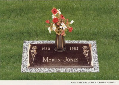 Bronze Grave Markers - Jones