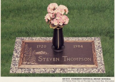 Bronze Grave Markers - Thompson