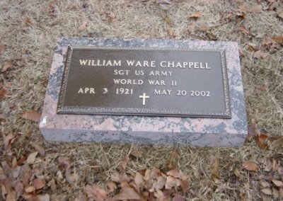 Bronze Grave Markers - Chappell, William Ware