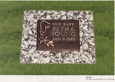 Baby / Infant Grave Markers - Young