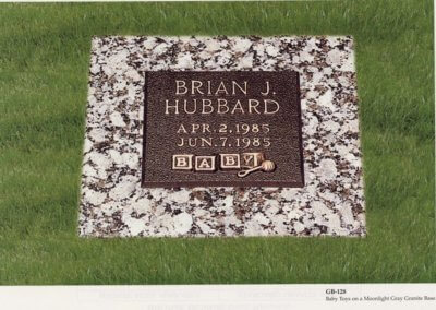 Baby / Infant Grave Markers - Hubbard
