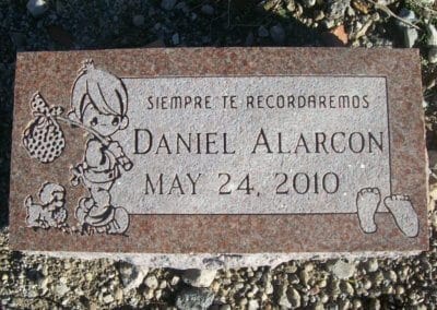 Baby / Infant Grave Markers - Alarcon