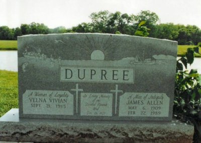 Upright Monuments & Headstones - Dupree