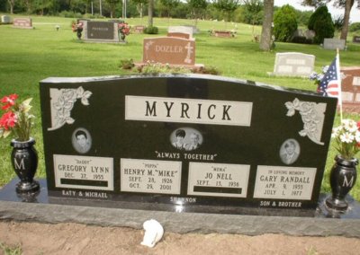 Upright Monuments & Headstones - Myrick