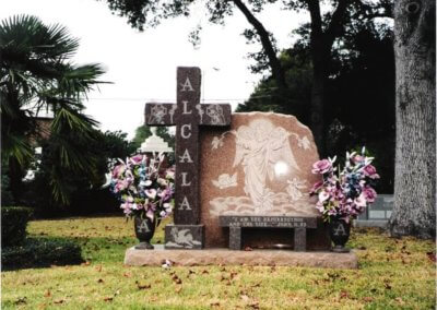 Heart Shaped Headstones and Cross Monuments - Alcala
