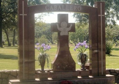 Heart Shaped Headstones and Cross Monuments - Caballero