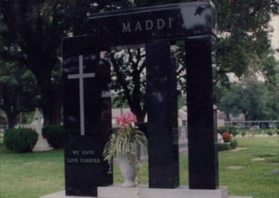 Heart Shaped Headstones and Cross Monuments - Maddi