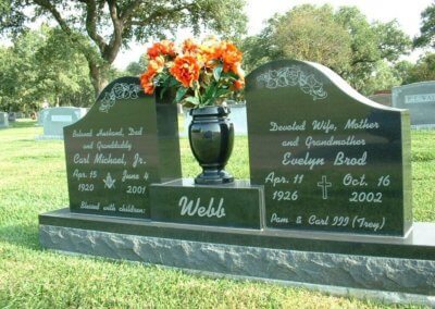 Contemporary Headstones and Monuments - Webb