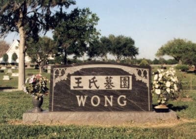 Asian Monuments and Headstones - Wong