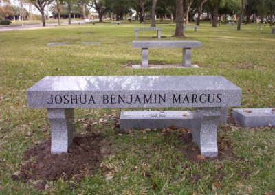 Cemetery Benches - Marcus