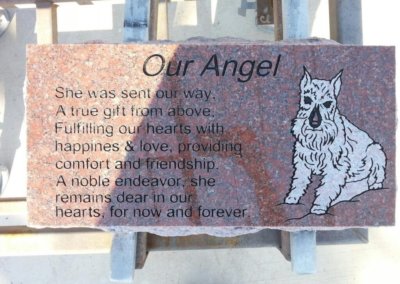 Pet Memorial Stones, Pet Memorials and Pet Headstones - Angel