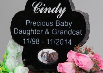 Pet Memorial Stones, Pet Memorials and Pet Headstones - Cindy