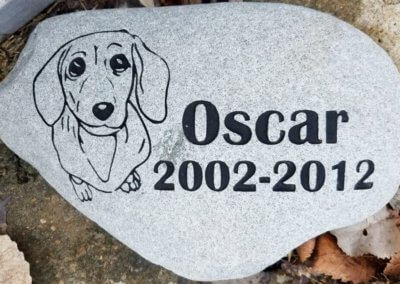 Pet Memorial Stones, Pet Memorials and Pet Headstones - Oscar