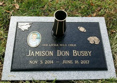 Bronze Grave Markers - Busby