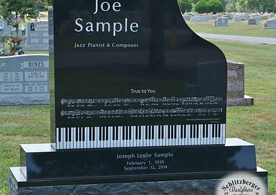 Single Upright Headstones and Single Upright Monuments - Sample