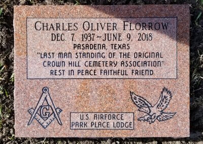Flat Headstones or Single Grave Markers - Florrow