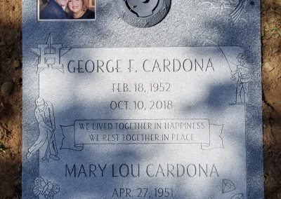 Double Deep Grave Markers / Granite Grave Markers - Cardona