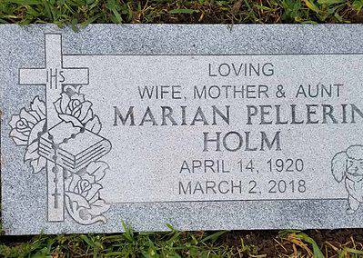 Flat Headstones or Single Grave Markers - Pellerin