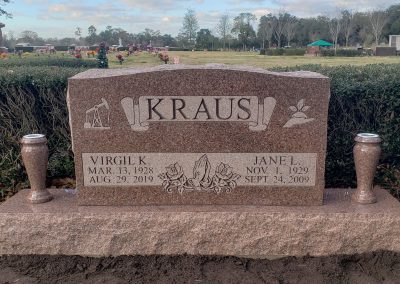 Upright Monuments & Headstones - Kraus