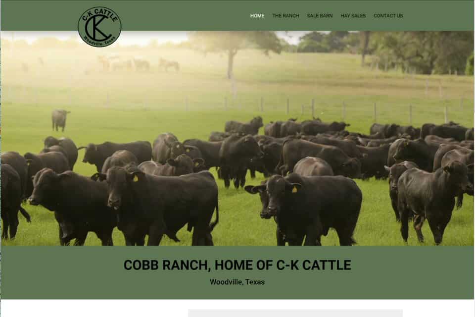 Cobb Ranch, Home of C-K Cattle by Schlitzberger and Daughters Monument Co.